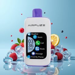 AirFuze Smart 30000 Puffs Disposable Pod Azul Framboesa Gelo, 5% nicotina, 900mAh