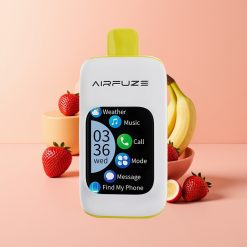 AirFuze Smart 30000 Puffs Disposable Pod Morango Banana 5% Nicotina 900mAh Type-C