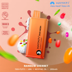 Hayati Duo Mesh descartável - JR6H177 Hayati Flavour Vapes sorvete de arco-íris