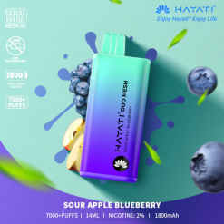Hayati Duo Mesh descartável - JR6H188 Hayati Vape Near Me mirtilo de maçã azeda