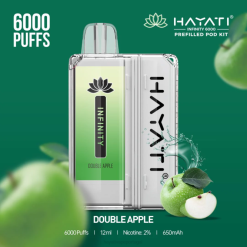 Hayati Infinity 6.000 kits de cápsulas - JR6H146 Hayati Flavour List maçã dupla
