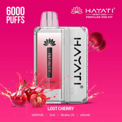 Hayati Infinity 6.000 kits de cápsulas - JR6H154 Hayati Vape Flavours cereja perdida