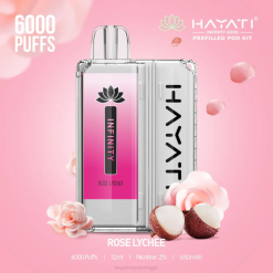 Hayati Infinity 6.000 kits de cápsulas - JR6H158 Hayati Vape Near Me lichia rosa