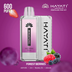 Hayati Miniature 600 kits de cápsulas - JR6H34 Hayati Vape Flavours bagas da floresta